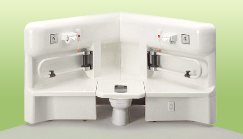 障がい者・高齢者用デザイントイレ『札幌式トイレ タイプ2』